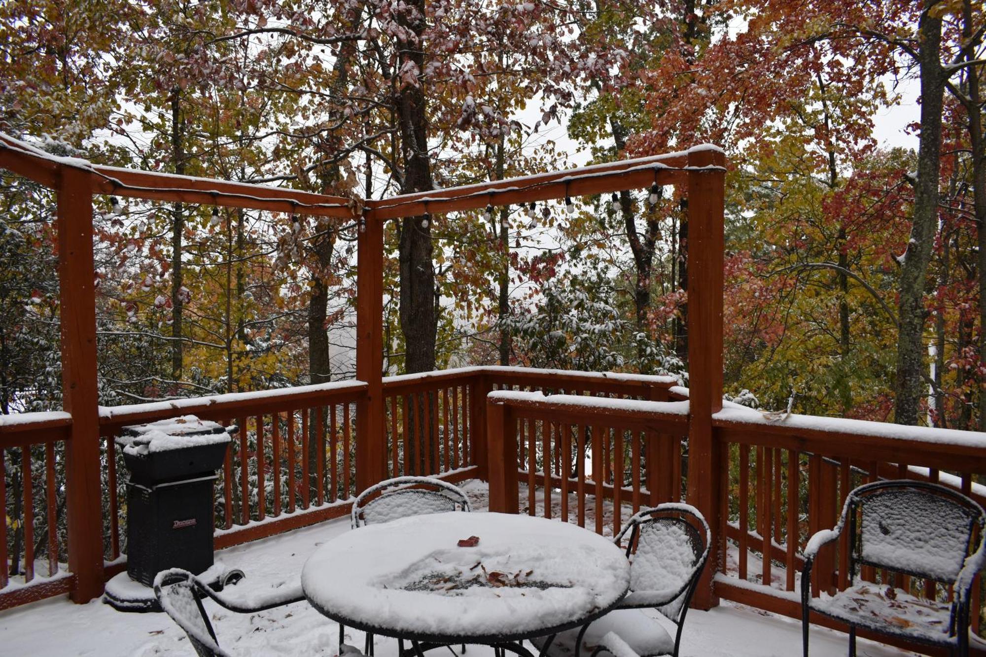 Treetops Chalet - 3Bd/2Bt Boutique Cabin W/Mt Leconte Views In แกตลิงเบิร์ก ภายนอก รูปภาพ